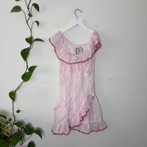 Bell by Alicia Bell Floral Shabby Chic  - Pink & White - Smocked DressGirly {12}